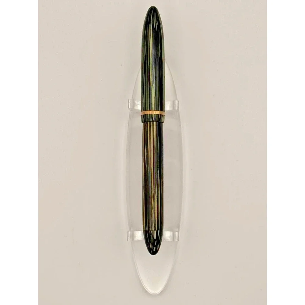 Vintage Sheaffer 350 Striated Fountain Pen No 3 Nib 14kt Vac Fill As Is USA